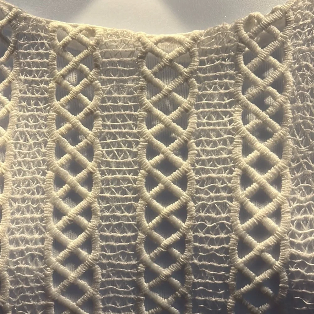 🔥Monteau Los Angeles White Lace Dress!! Size:M notice detail so beautiful! Mini - Picture 3 of 9